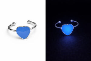 Justerbar hjärtring i rostfritt stål jämförelse dag och mörker