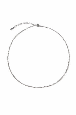 Klassisk ankarkedja i rostfritt stål 45 cm med 5 cm förlängningskedja